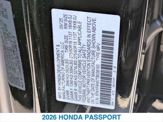 Certified 2026 Honda Passport TrailSport image 26