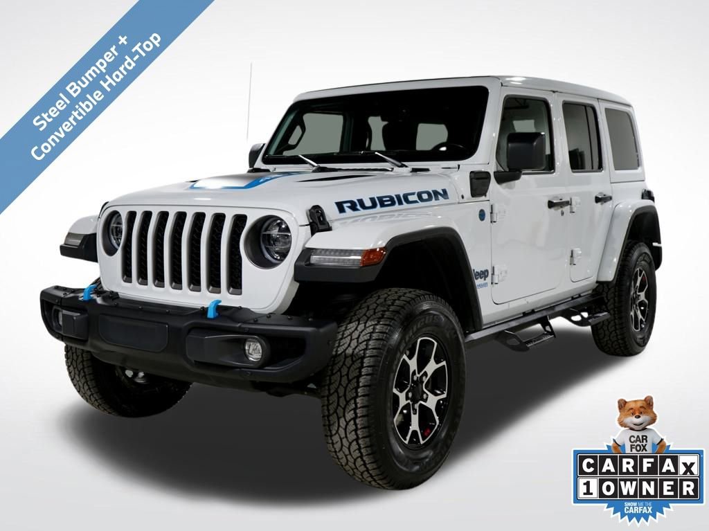 Used 2021 Jeep Wrangler Unlimited Rubicon 4xe w/ Steel Bumper Group image 1