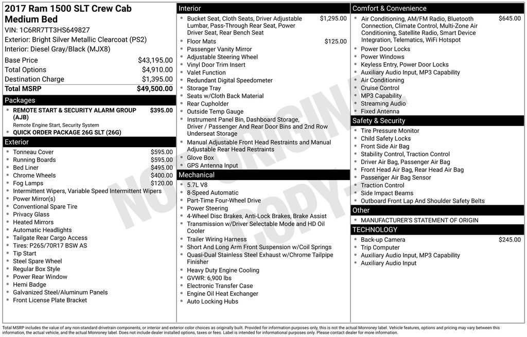 Used 2017 RAM 1500 Classic SLT image 11