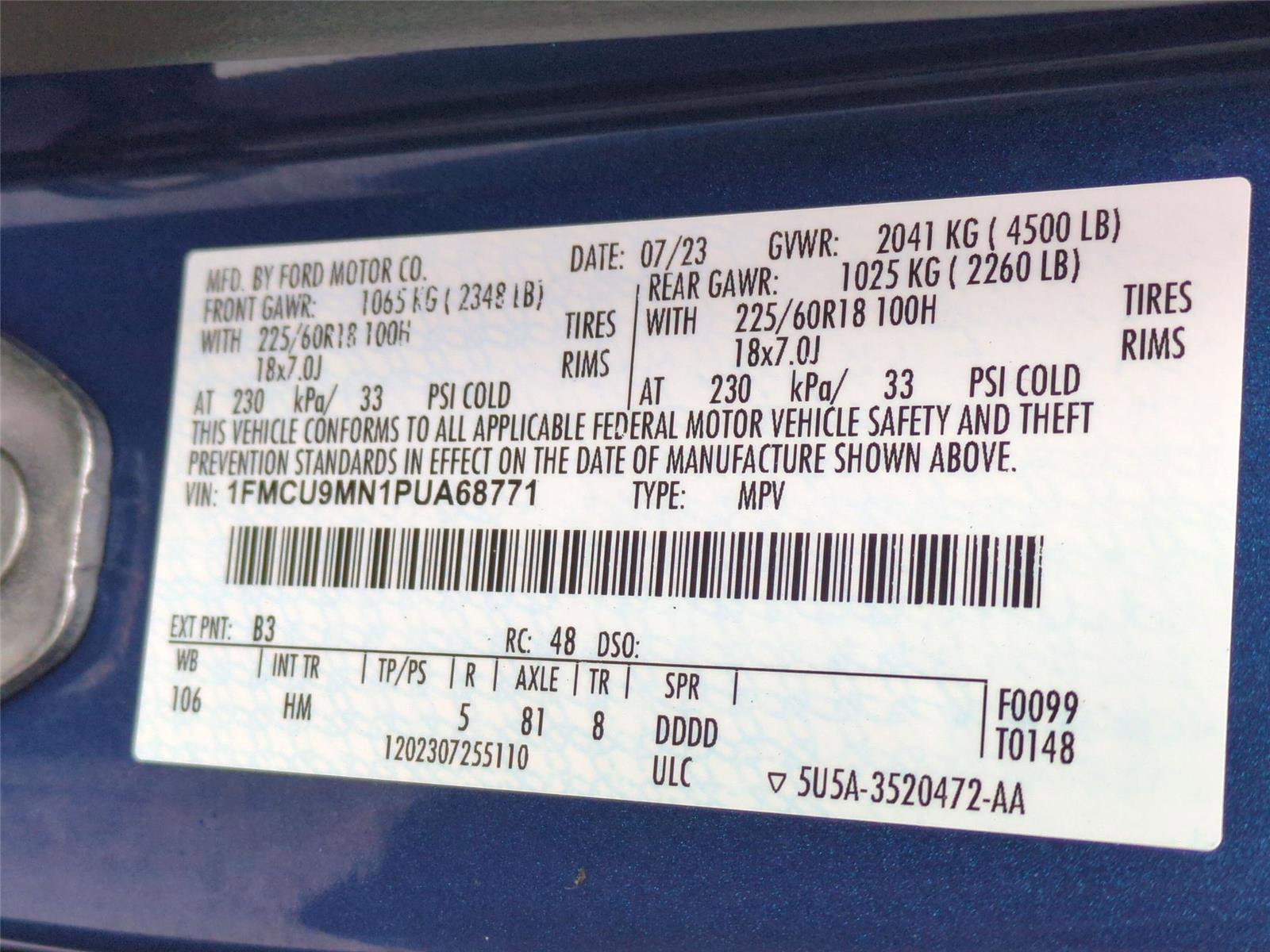 Used 2023 Ford Escape ST-Line w/ Tech Pack #1 image 24