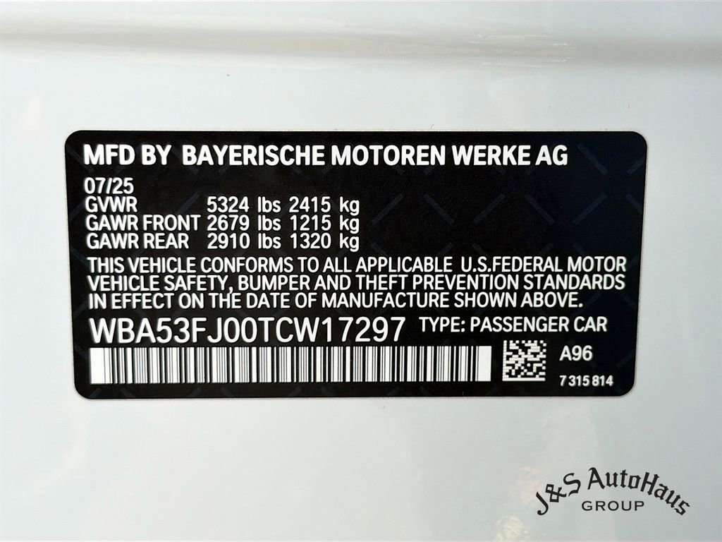 Used 2026 BMW 530i xDrive w/ M Sport Package AWD/4WD image 39