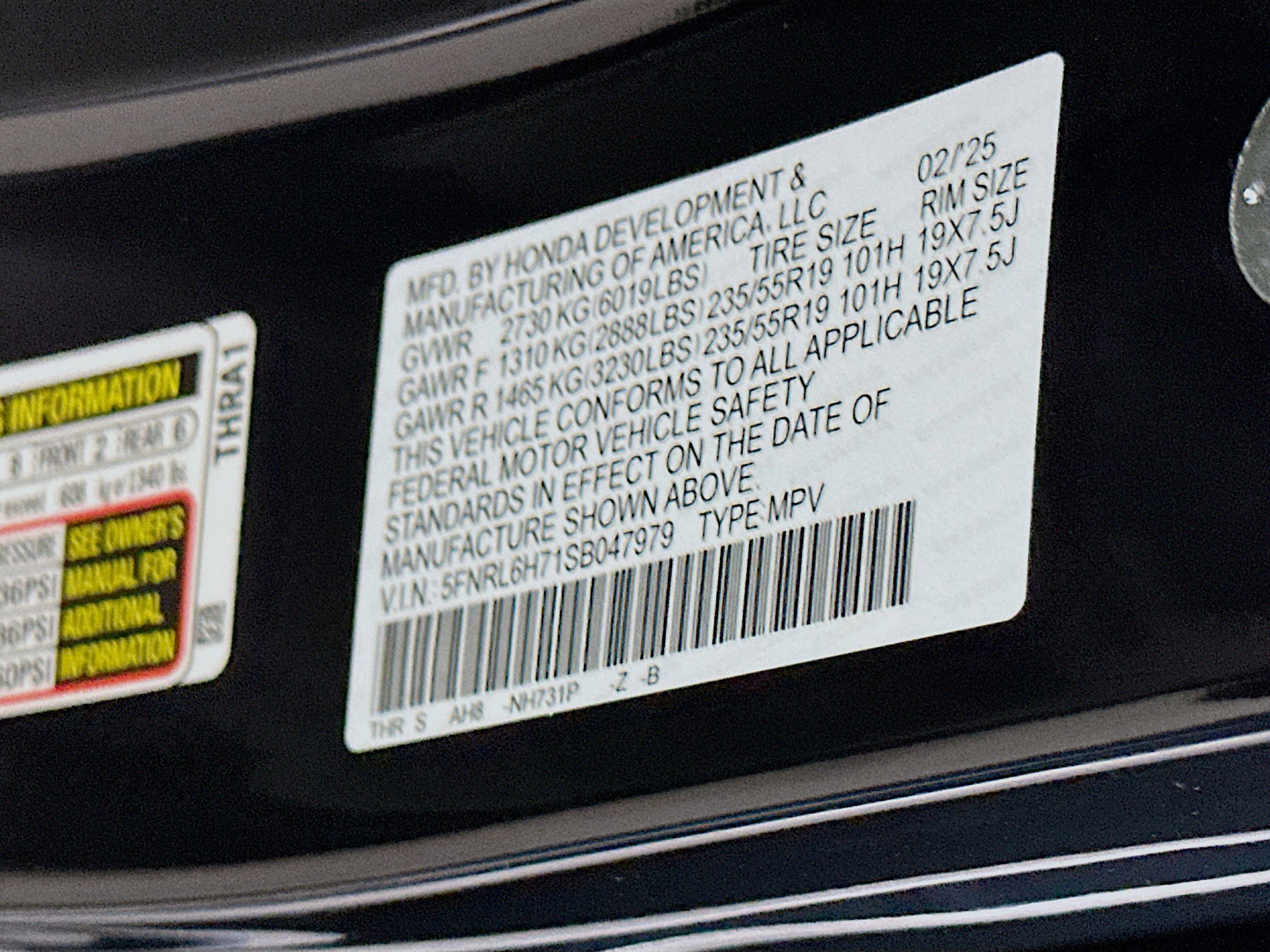 Used 2025 Honda Odyssey Sport-L image 12
