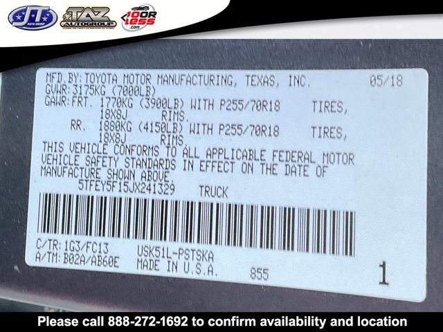 Used 2018 Toyota Tundra SR5 w/ SR5 Upgrade Package image 22