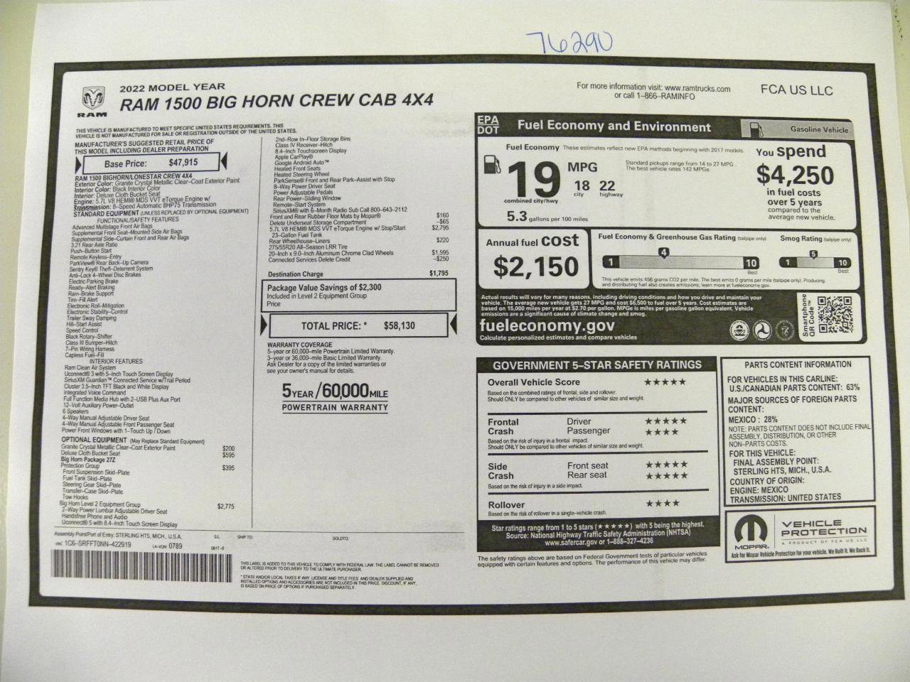 Used 2022 RAM 1500 Big Horn image 22