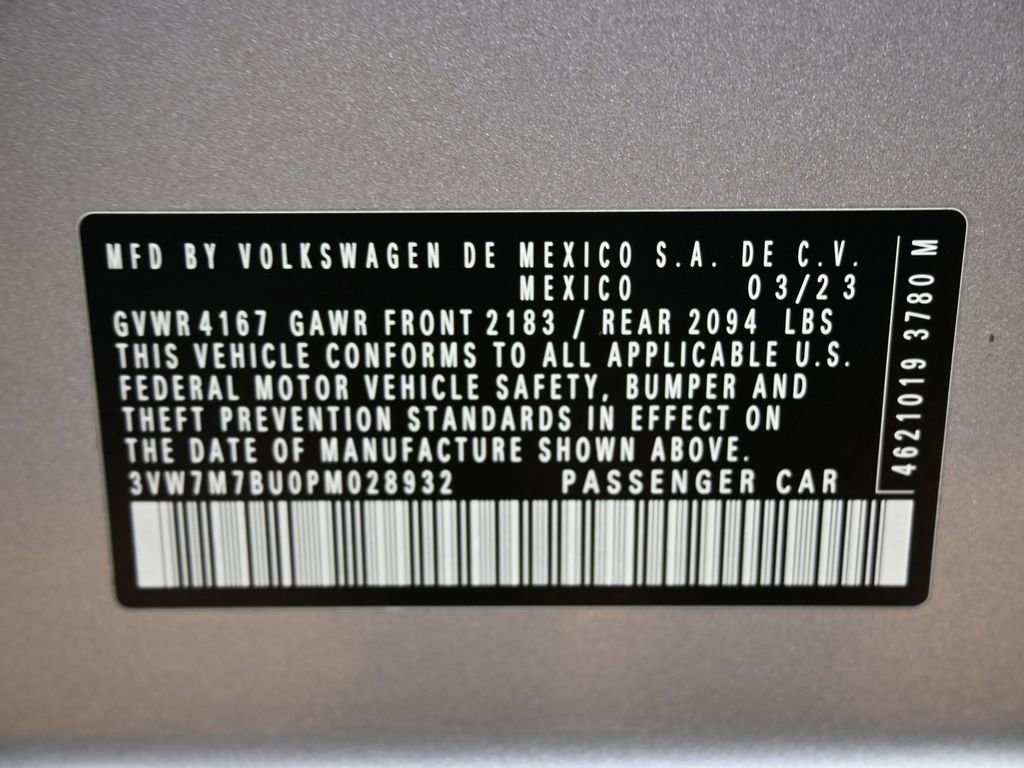 Used 2023 Volkswagen Jetta SE w/ Panoramic Sunroof Package image 40