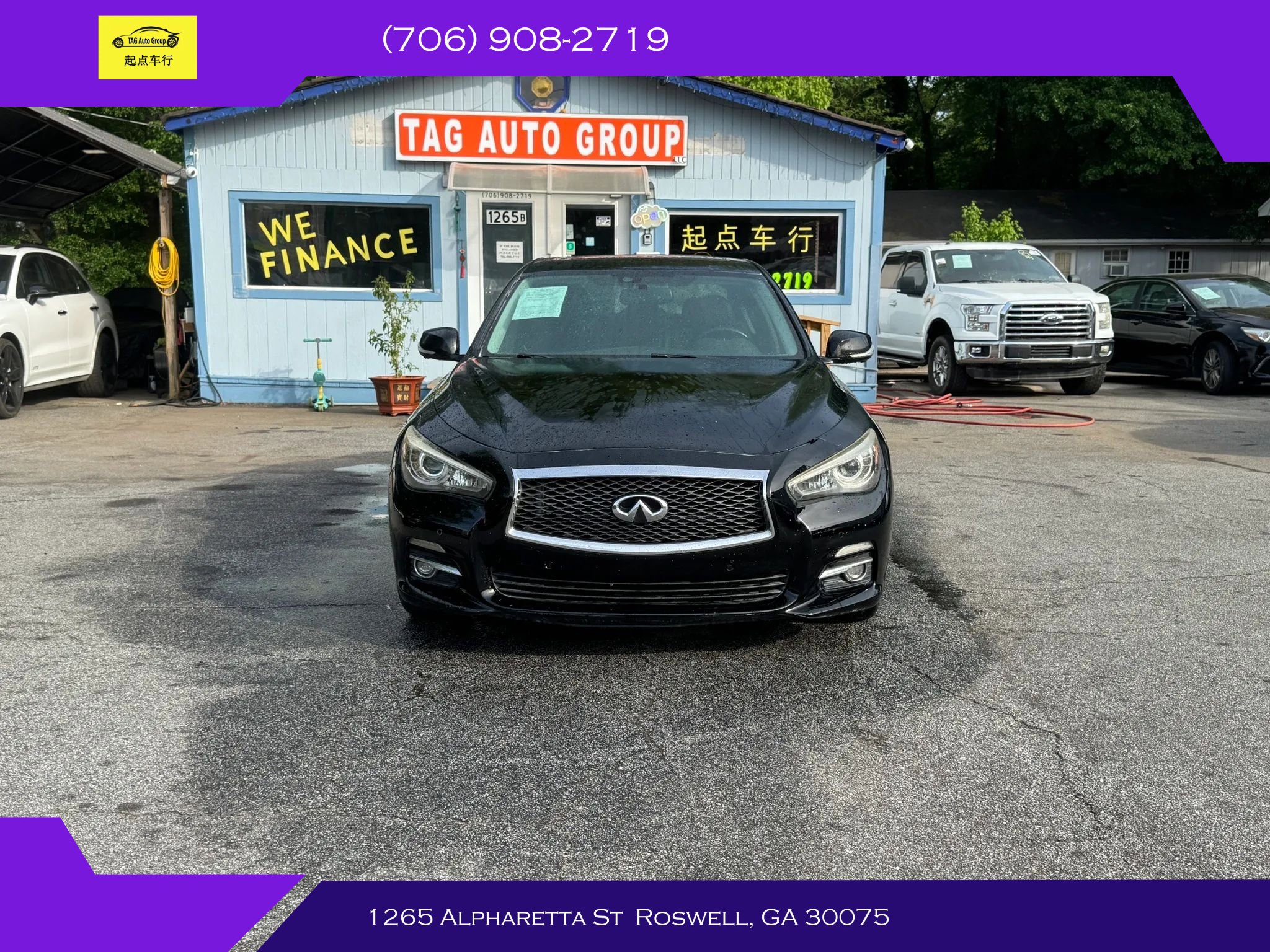 Used 2014 INFINITI Q50 Premium w/ Deluxe Touring Package RWD image 3