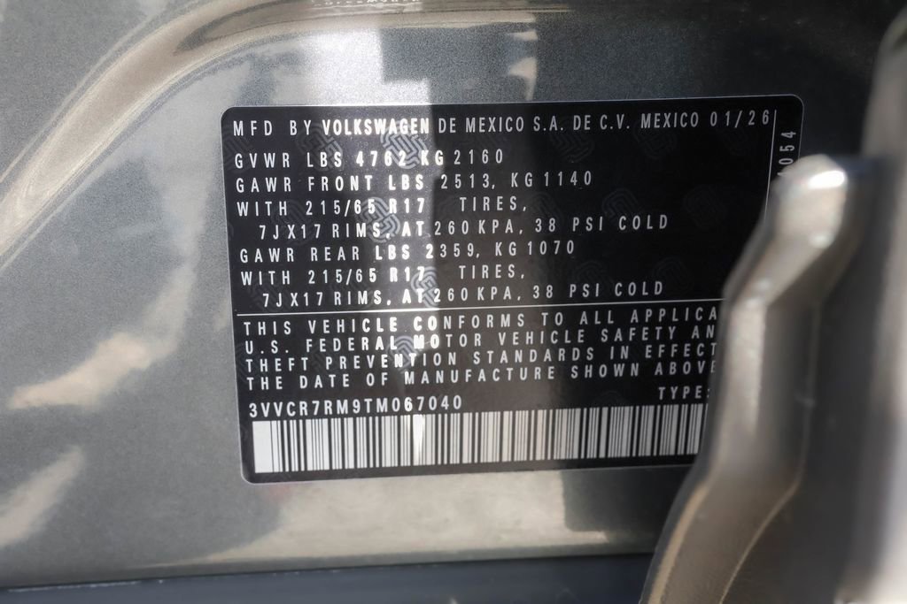 New 2026 Volkswagen Tiguan S FWD image 44