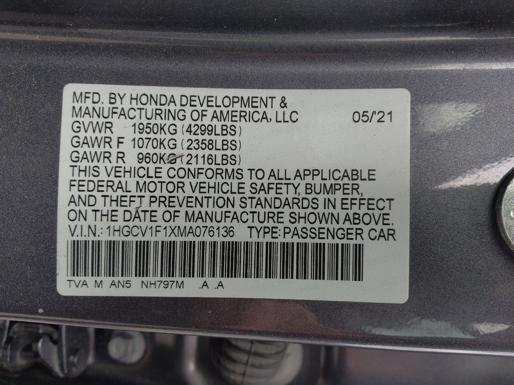 Used 2021 Honda Accord LX image 33