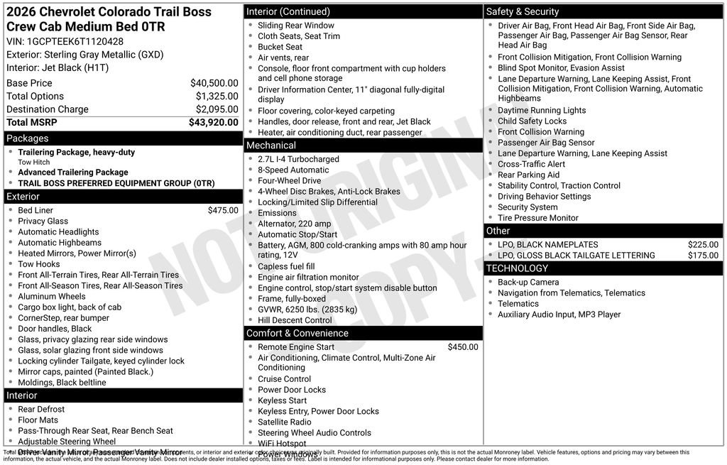 New 2026 Chevrolet Colorado Trail Boss image 26