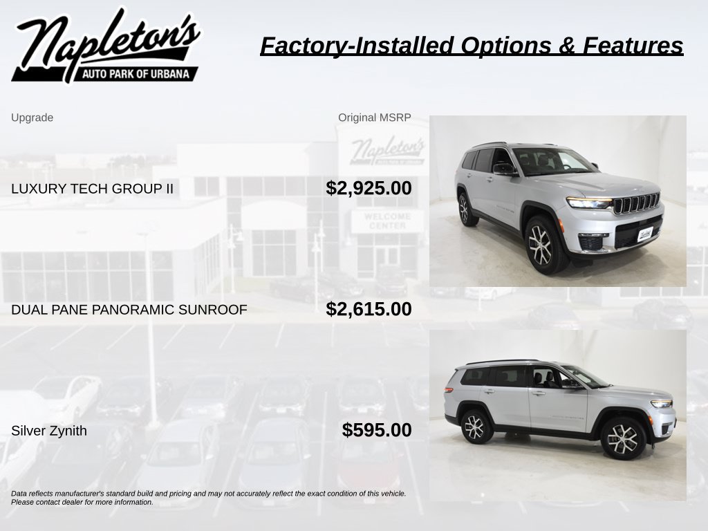 Used 2024 Jeep Grand Cherokee L Limited w/ Luxury Tech Group II AWD/4WD image 4
