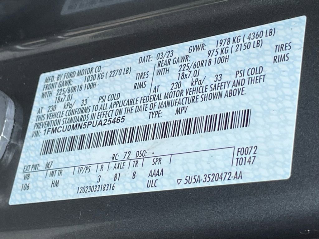 Used 2023 Ford Escape ST-Line image 34