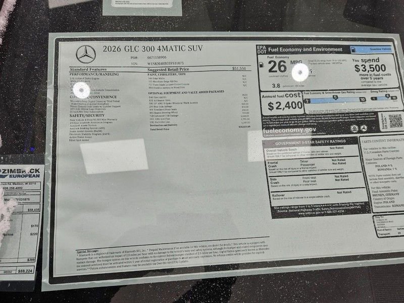 New 2026 Mercedes-Benz GLC 300 4MATIC image 4