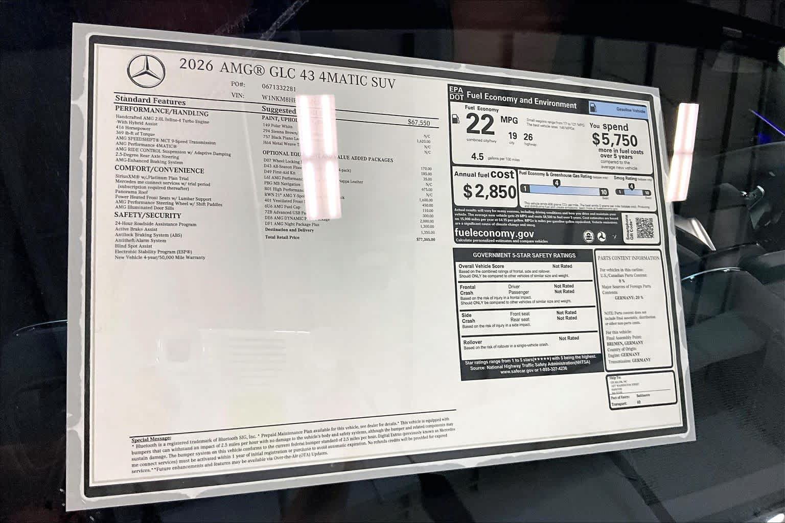 New 2026 Mercedes-Benz GLC 43 AMG 4MATIC image 19