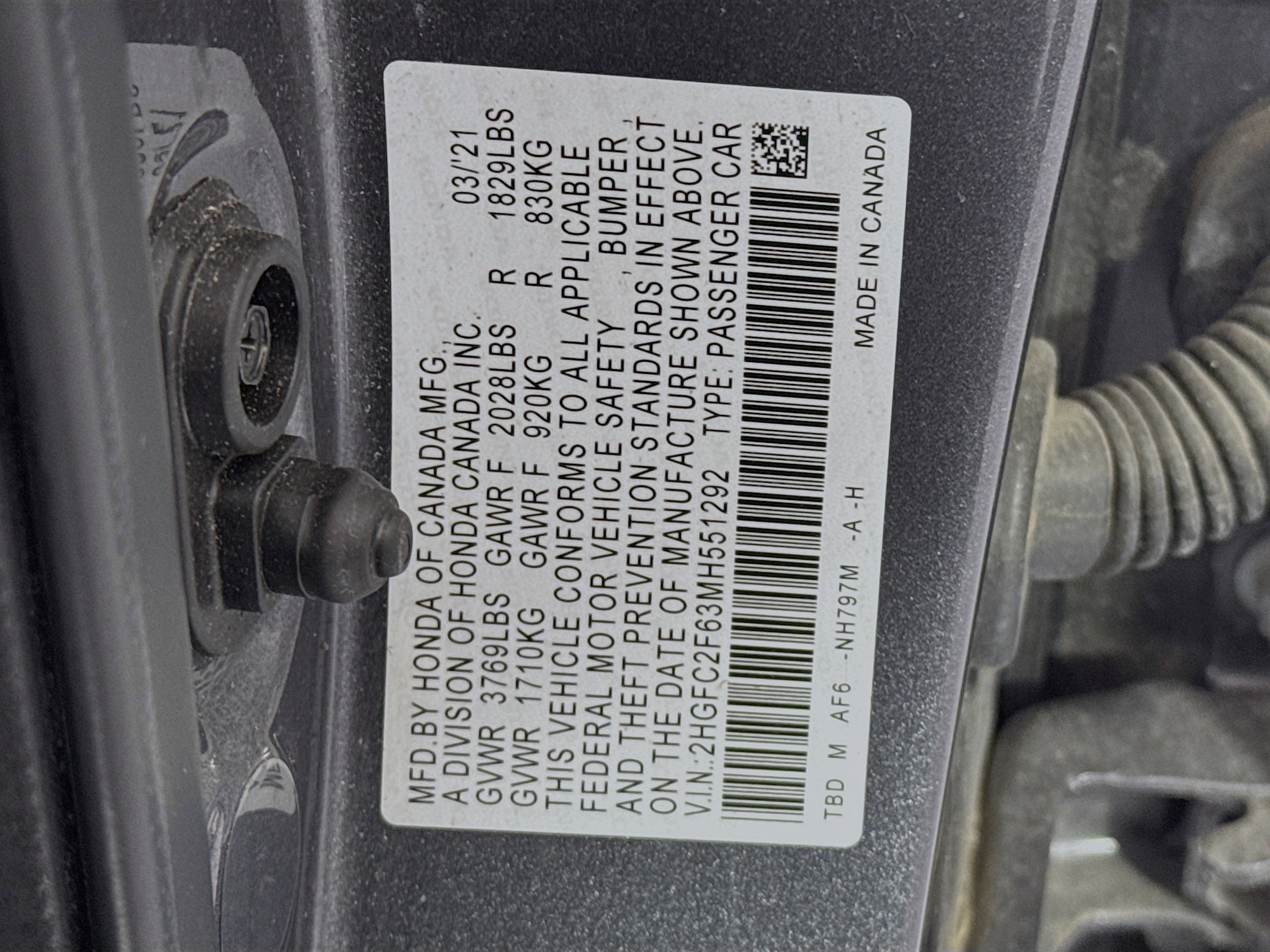 Certified 2021 Honda Civic LX image 29