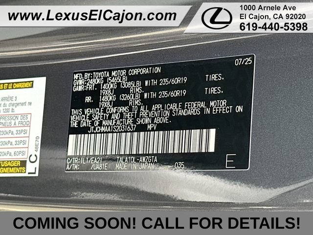 Used 2025 Lexus RX 350 Premium w/ Accessory Package (Z1) FWD image 37