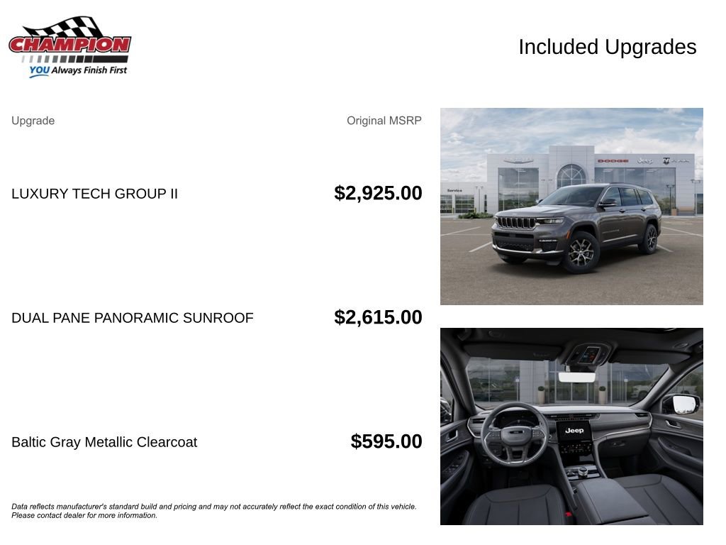 New 2025 Jeep Grand Cherokee L Limited w/ Luxury Tech Group II image 6