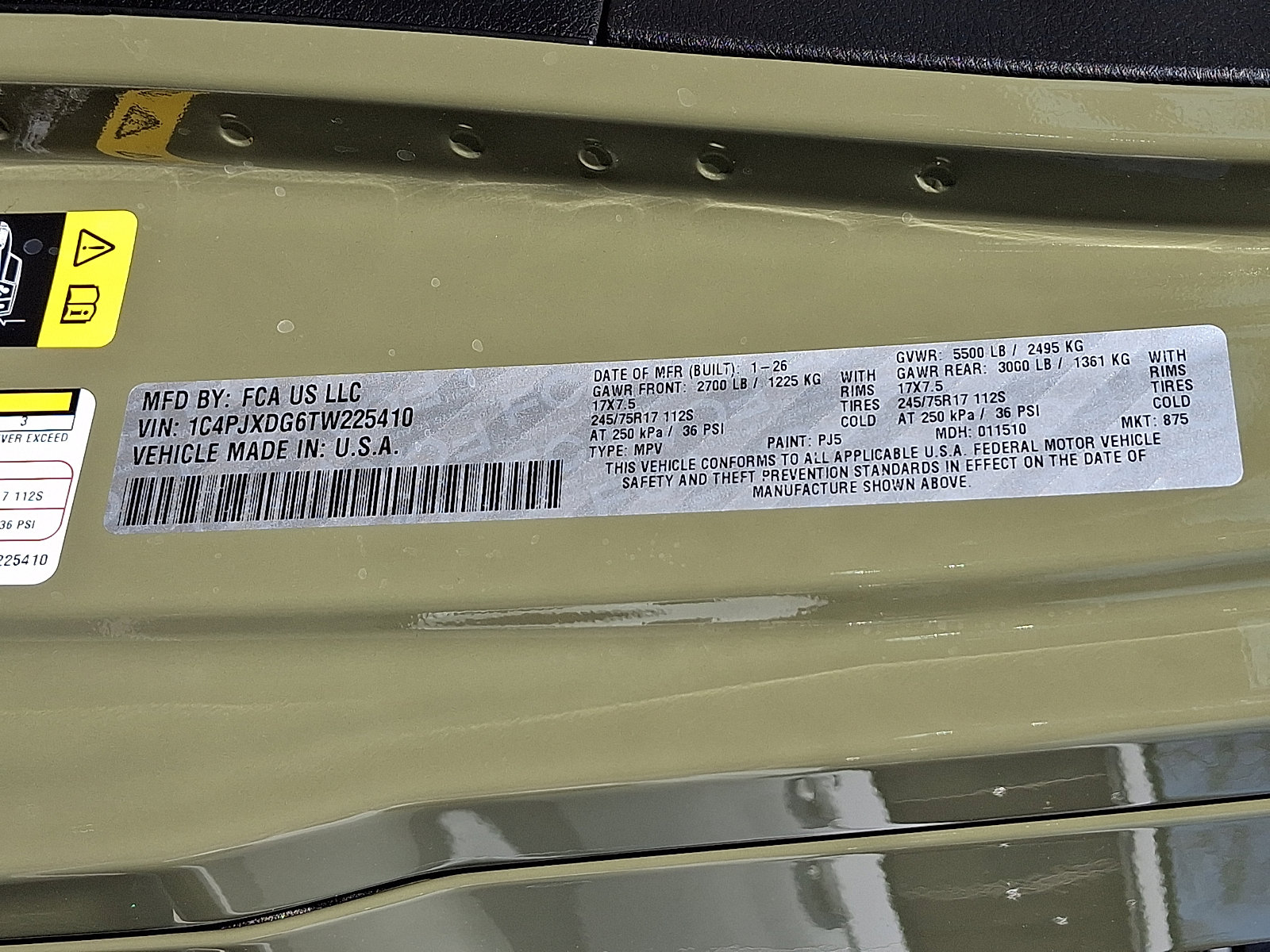 New 2026 Jeep Wrangler Sport S image 16