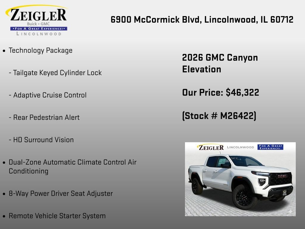 New 2026 GMC Canyon Elevation w/ Convenience Package AWD/4WD image 24