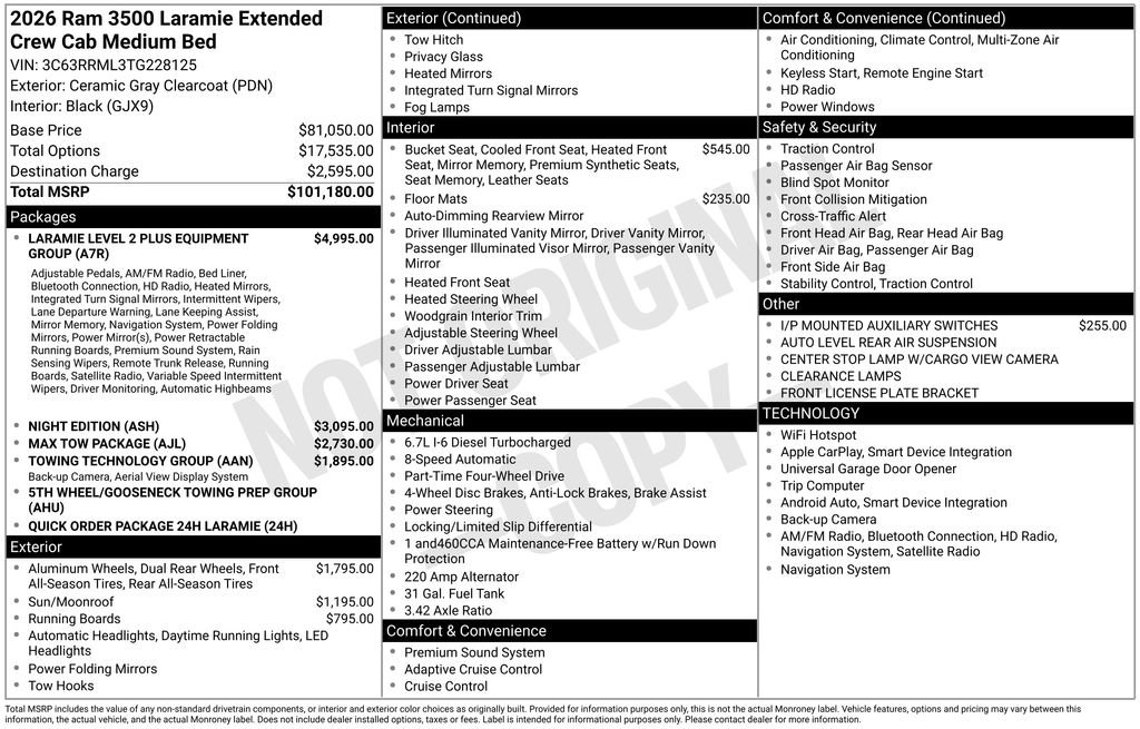 New 2026 RAM 3500 Laramie image 3