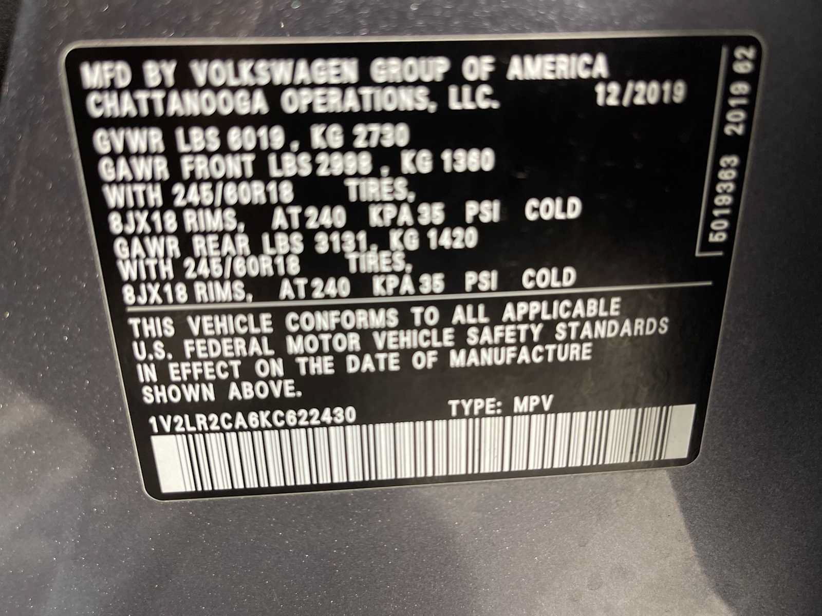 Used 2019 Volkswagen Atlas SE w/ Towing Package AWD/4WD image 21