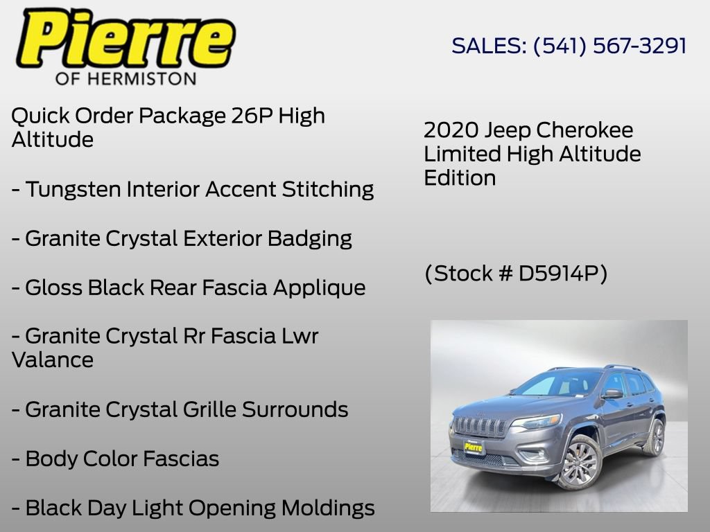 Used 2020 Jeep Cherokee High Altitude AWD/4WD image 6