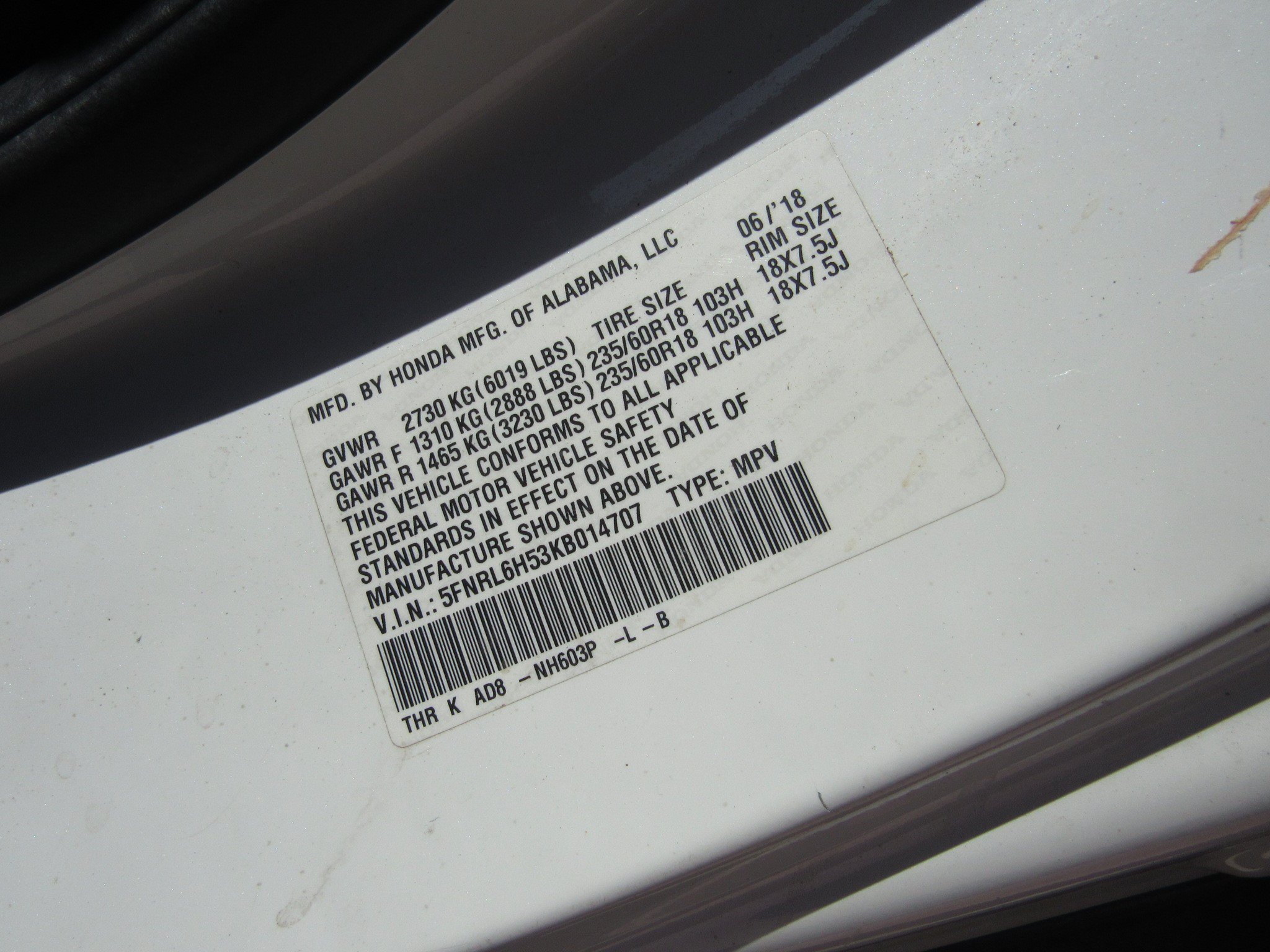 Used 2019 Honda Odyssey EX image 6
