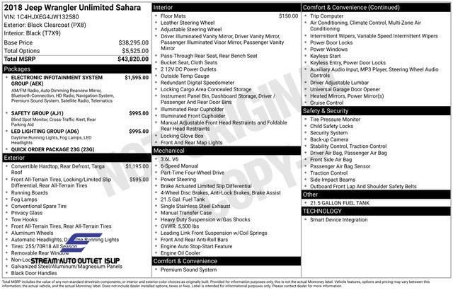 Used 2018 Jeep Wrangler Unlimited Sahara image 34
