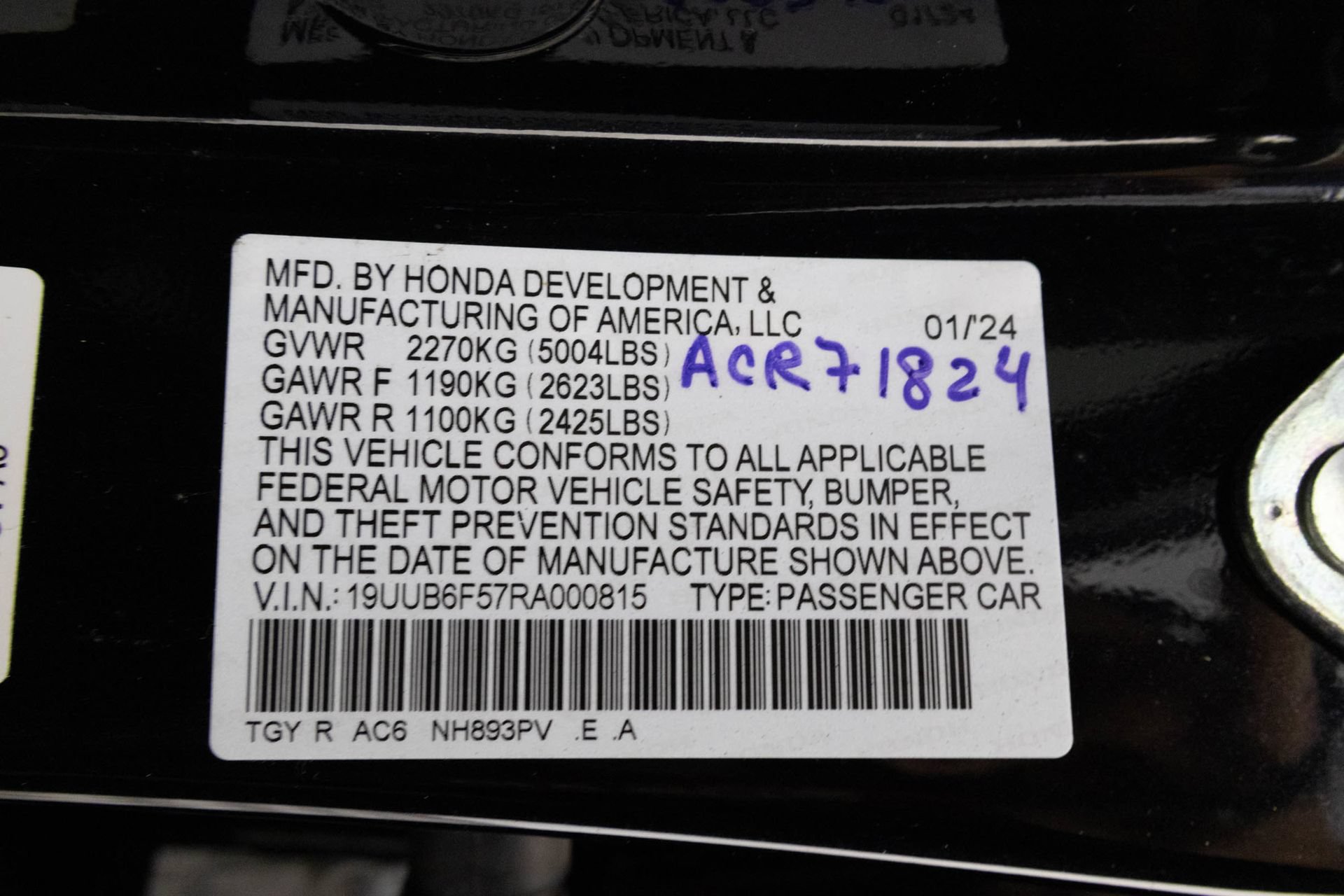 Used 2024 Acura TLX SH-AWD w/ A-SPEC Pkg image 50