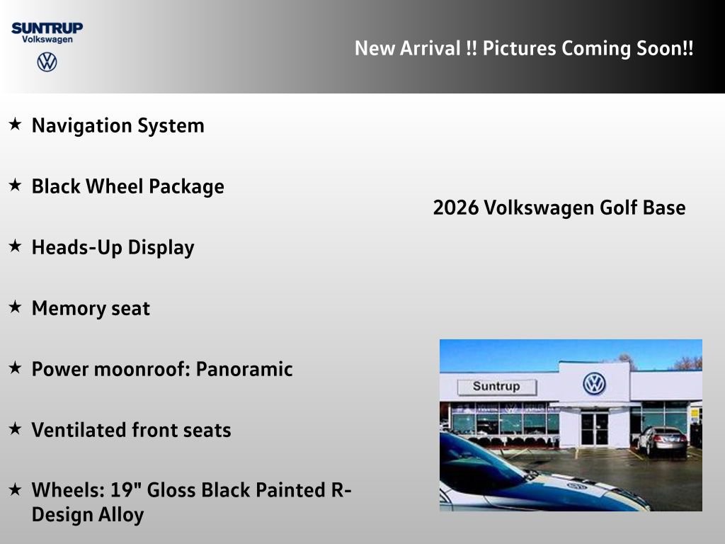 New 2026 Volkswagen Golf w/ Euro Style Package image 2