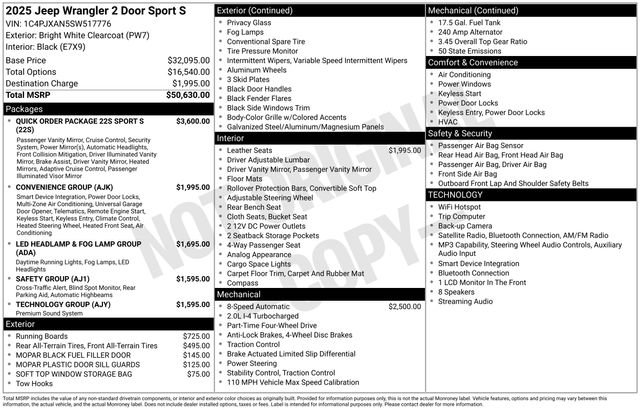 Used 2025 Jeep Wrangler Sport image 31