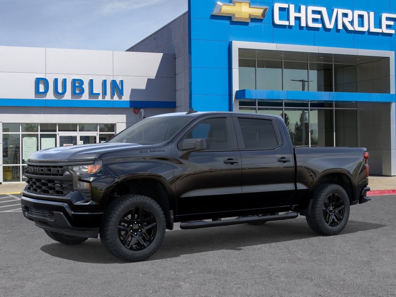 New 2026 Chevrolet Silverado 1500 Custom w/ Turbomax Blackout Package RWD image 3