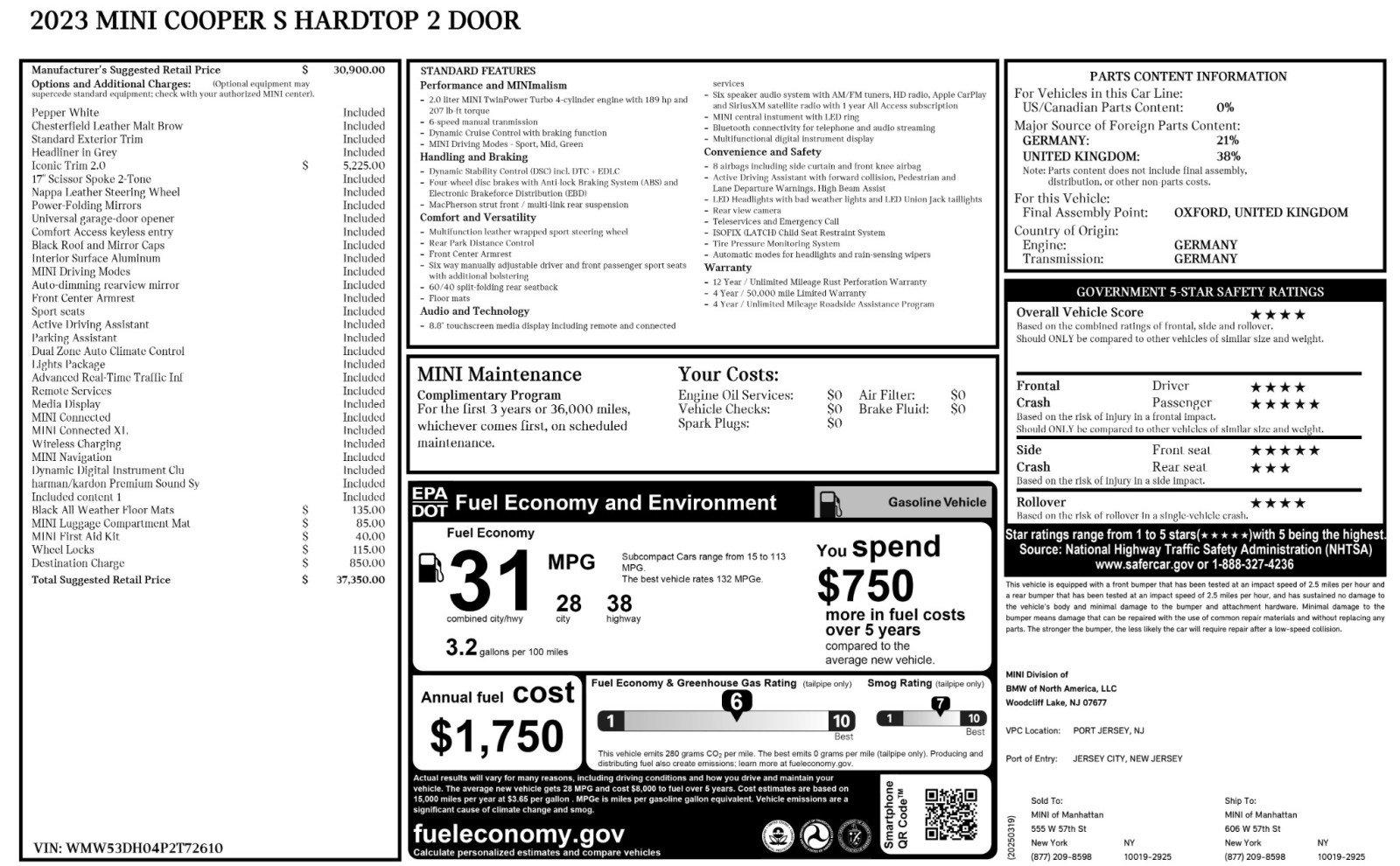 Used 2023 MINI Cooper S image 50
