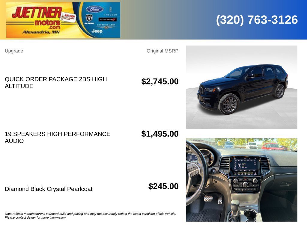 Used 2020 Jeep Grand Cherokee High Altitude AWD/4WD image 5