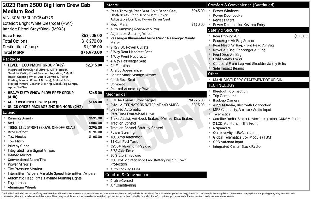 Used 2023 RAM 2500 Big Horn w/ Level 1 Equipment Group AWD/4WD image 27