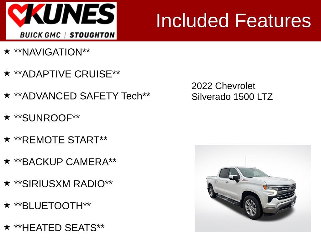 Used 2022 Chevrolet Silverado 1500 LTZ w/ LTZ Premium Package image 2