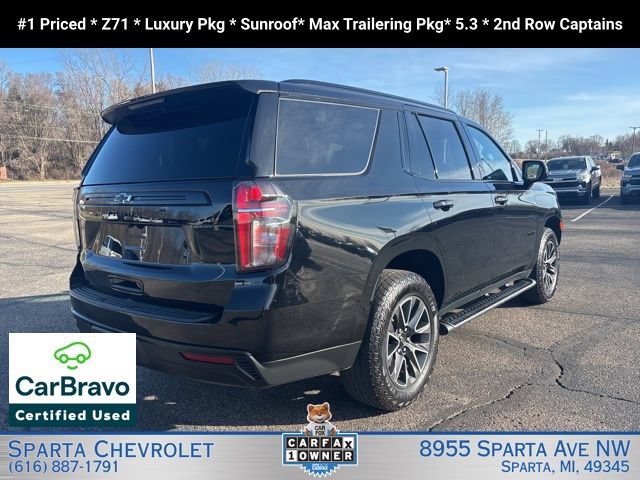 Certified 2024 Chevrolet Tahoe Z71 w/ Luxury Package AWD/4WD image 3