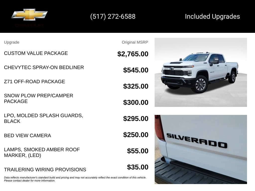 Used 2024 Chevrolet Silverado 2500 Custom w/ Custom Value Package AWD/4WD image 15