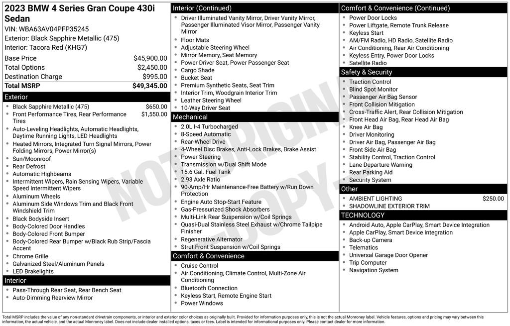 Used 2023 BMW 430i Gran Coupe image 6