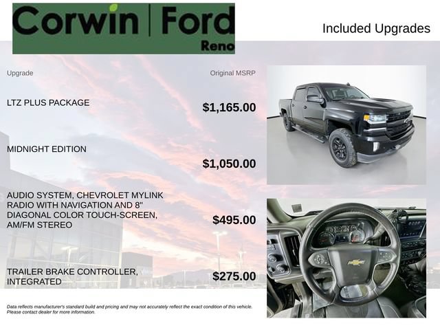 Used 2017 Chevrolet Silverado 1500 LTZ Z71 w/ LTZ Plus Package AWD/4WD image 3