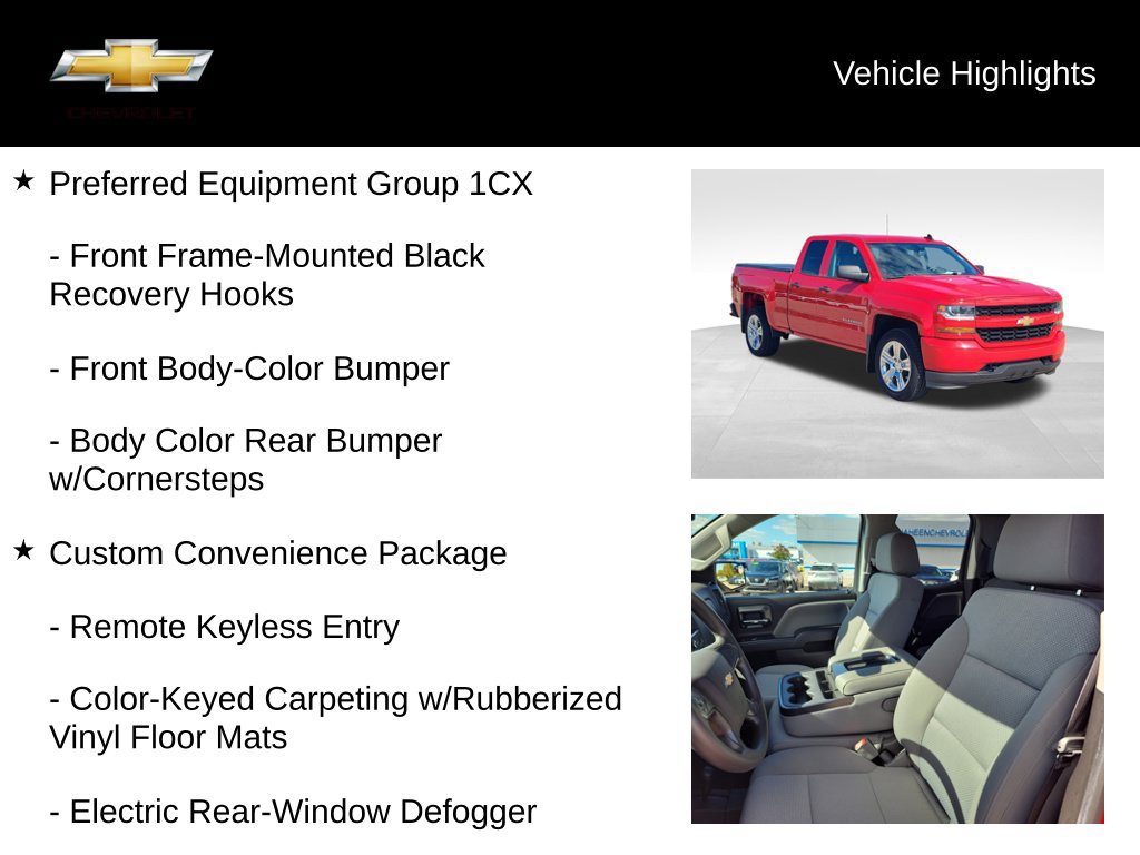 Used 2018 Chevrolet Silverado 1500 Custom w/ Custom Convenience Package AWD/4WD image 20