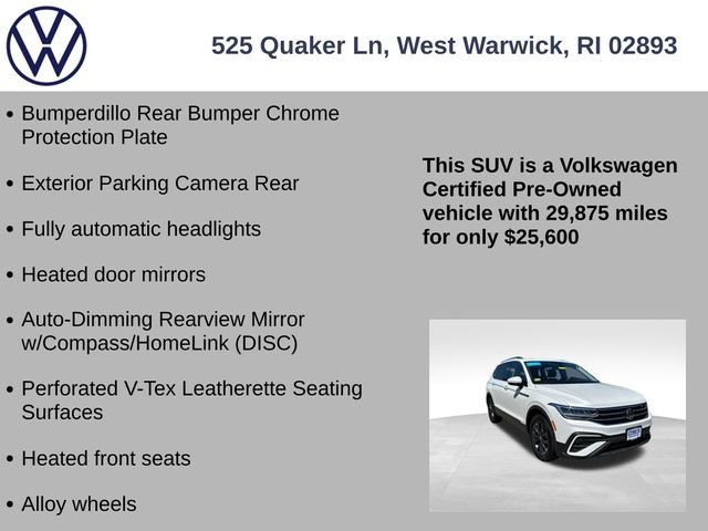 Certified 2023 Volkswagen Tiguan SE w/ Panoramic Sunroof Package AWD/4WD image 13