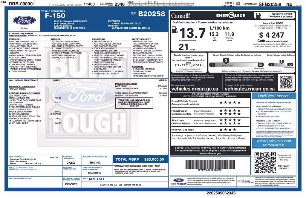 Used 2025 Ford F150 Tremor w/ Tow/Haul Package AWD/4WD image 62