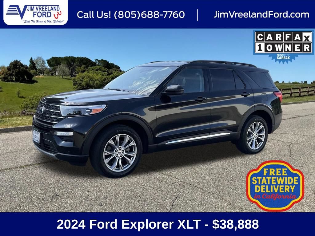 Certified 2024 Ford Explorer XLT w/ Equipment Group 202A