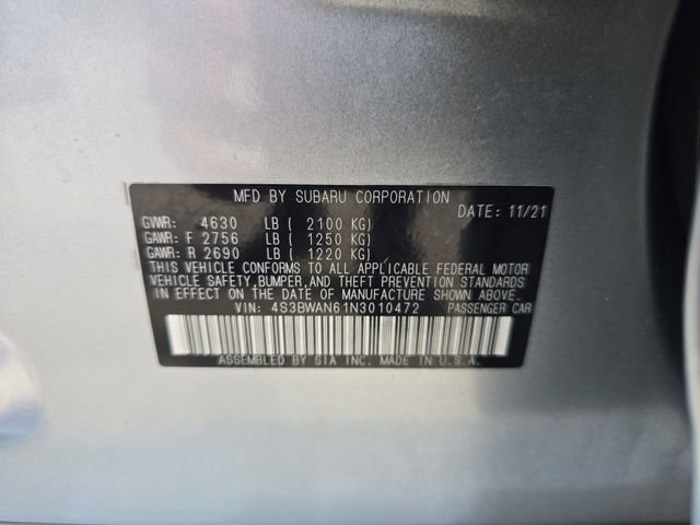 Certified 2022 Subaru Legacy Limited image 29