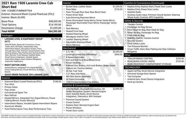 Used 2021 RAM 1500 Laramie image 10