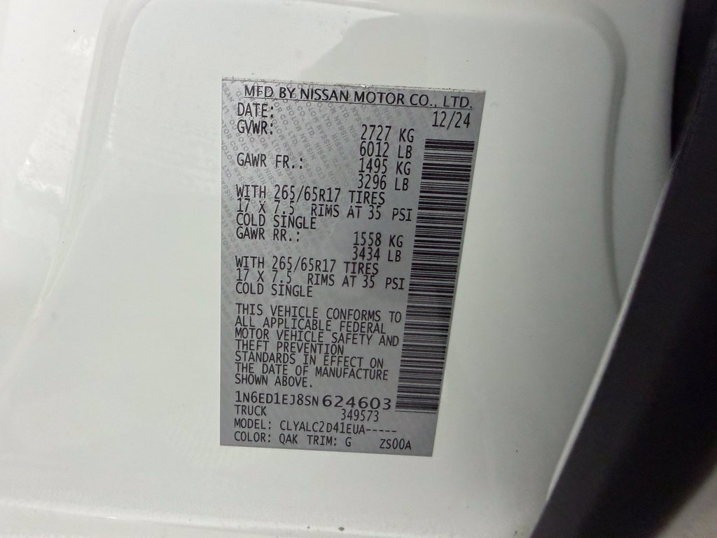 Used 2025 Nissan Frontier SV w/ SV Convenience Package RWD image 20