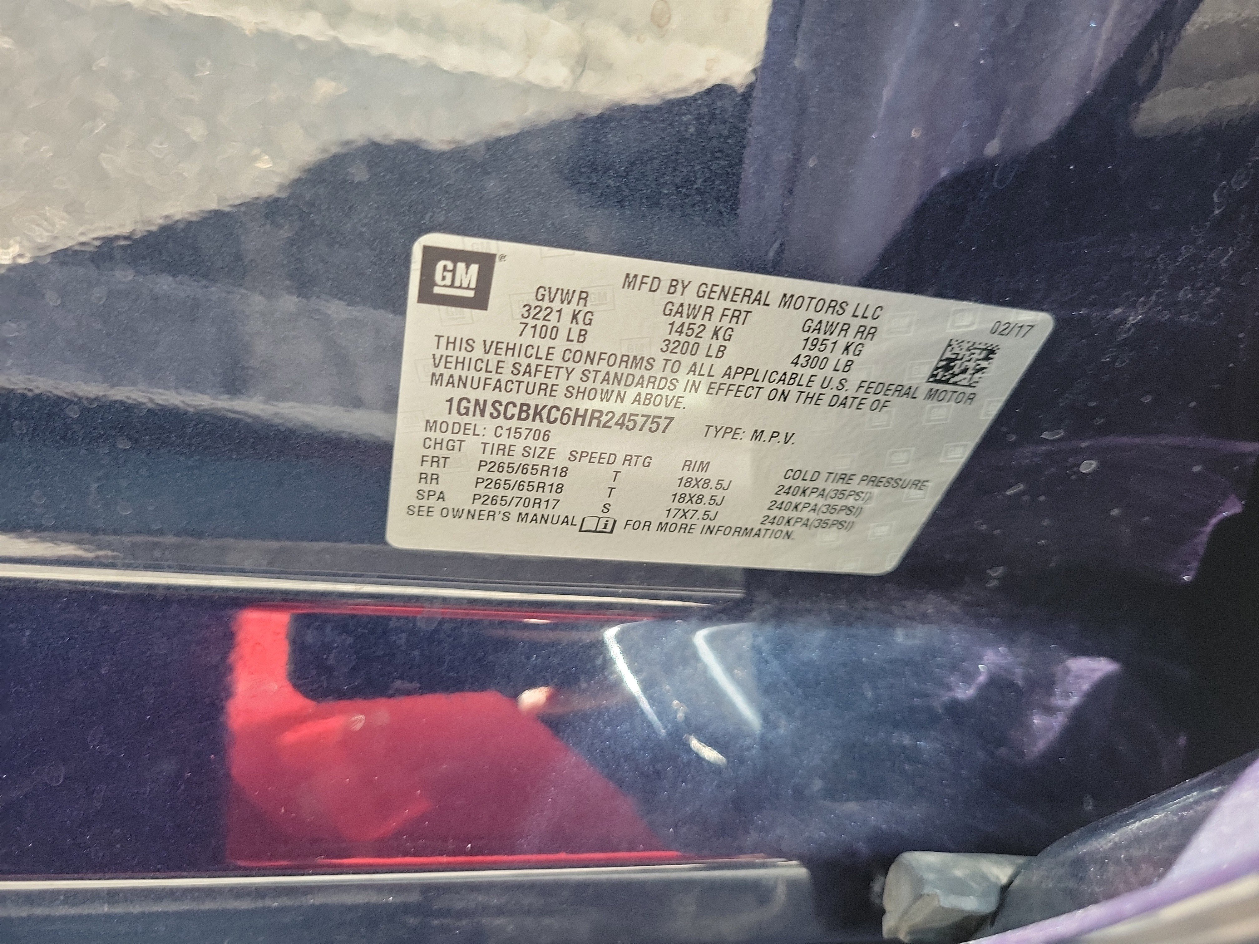 Used 2017 Chevrolet Tahoe LT w/ Max Trailering Package RWD image 29