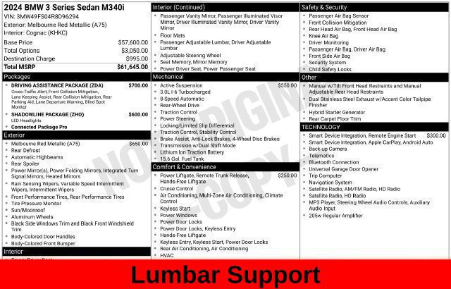 Used 2024 BMW M340i w/ Driving Assistance Package RWD image 39