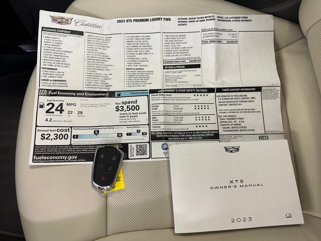 Certified 2023 Cadillac XT5 Premium Luxury image 24