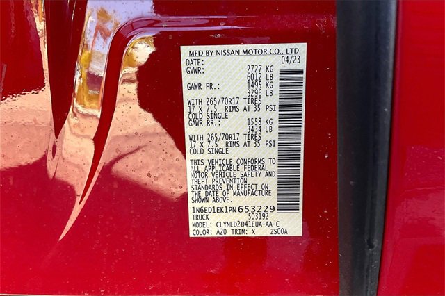 Certified 2023 Nissan Frontier PRO-4X w/ Technology Package image 33